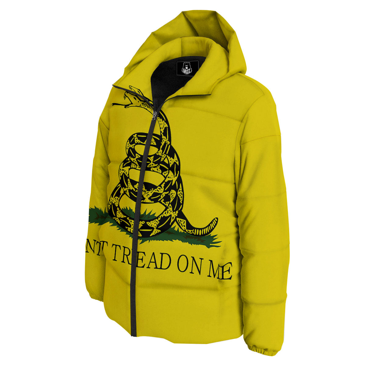 Gadsden Flag Don't Tread On Me Print Down Jacket-grizzshop