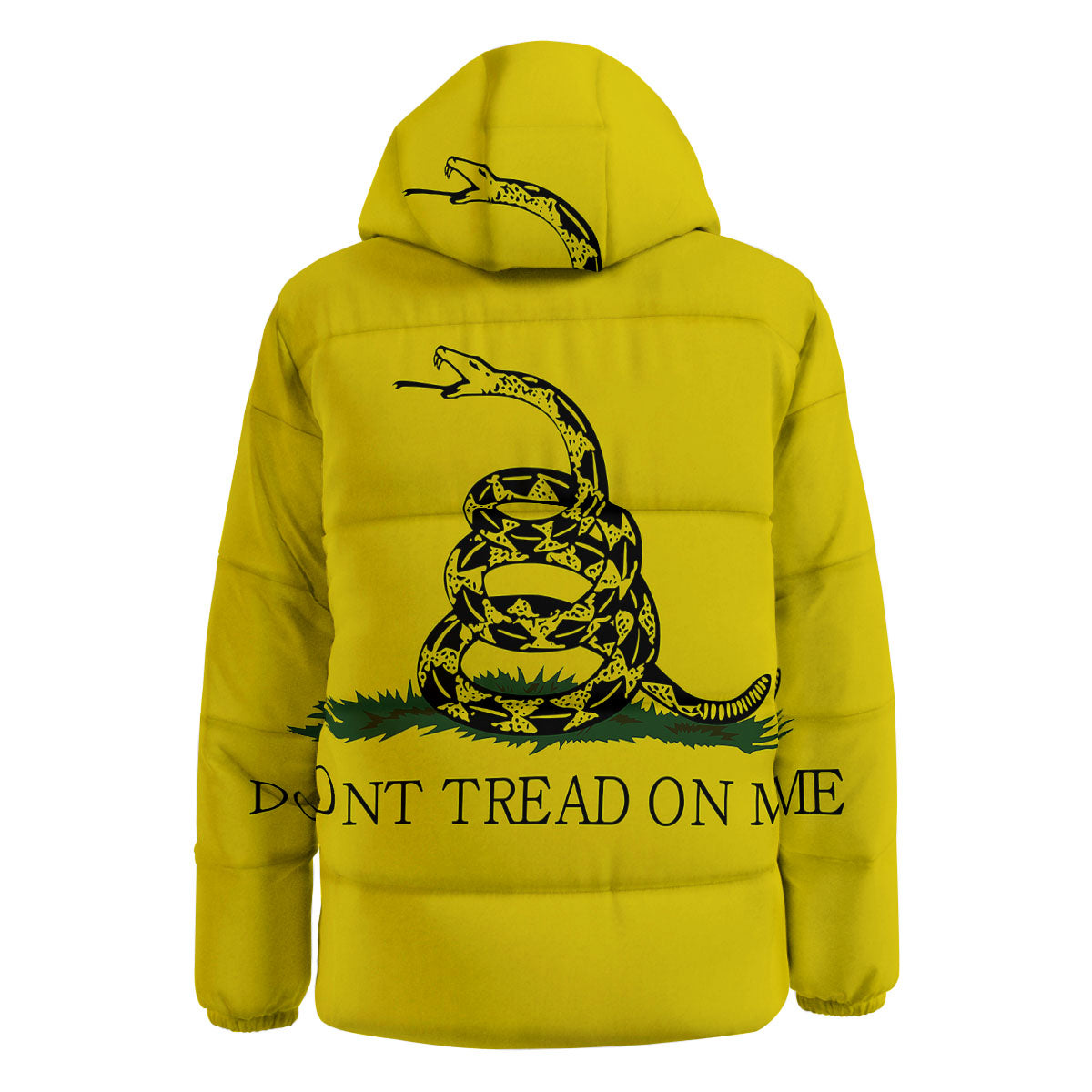 Gadsden Flag Don't Tread On Me Print Down Jacket-grizzshop