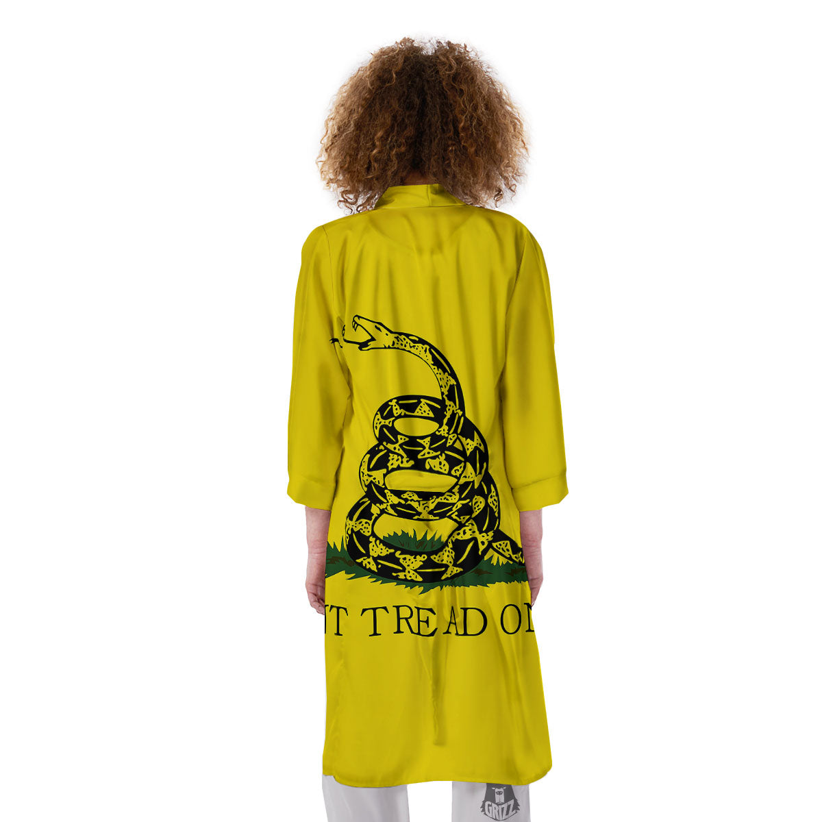 Gadsden Flag Don't Tread On Me Print Kimono-grizzshop