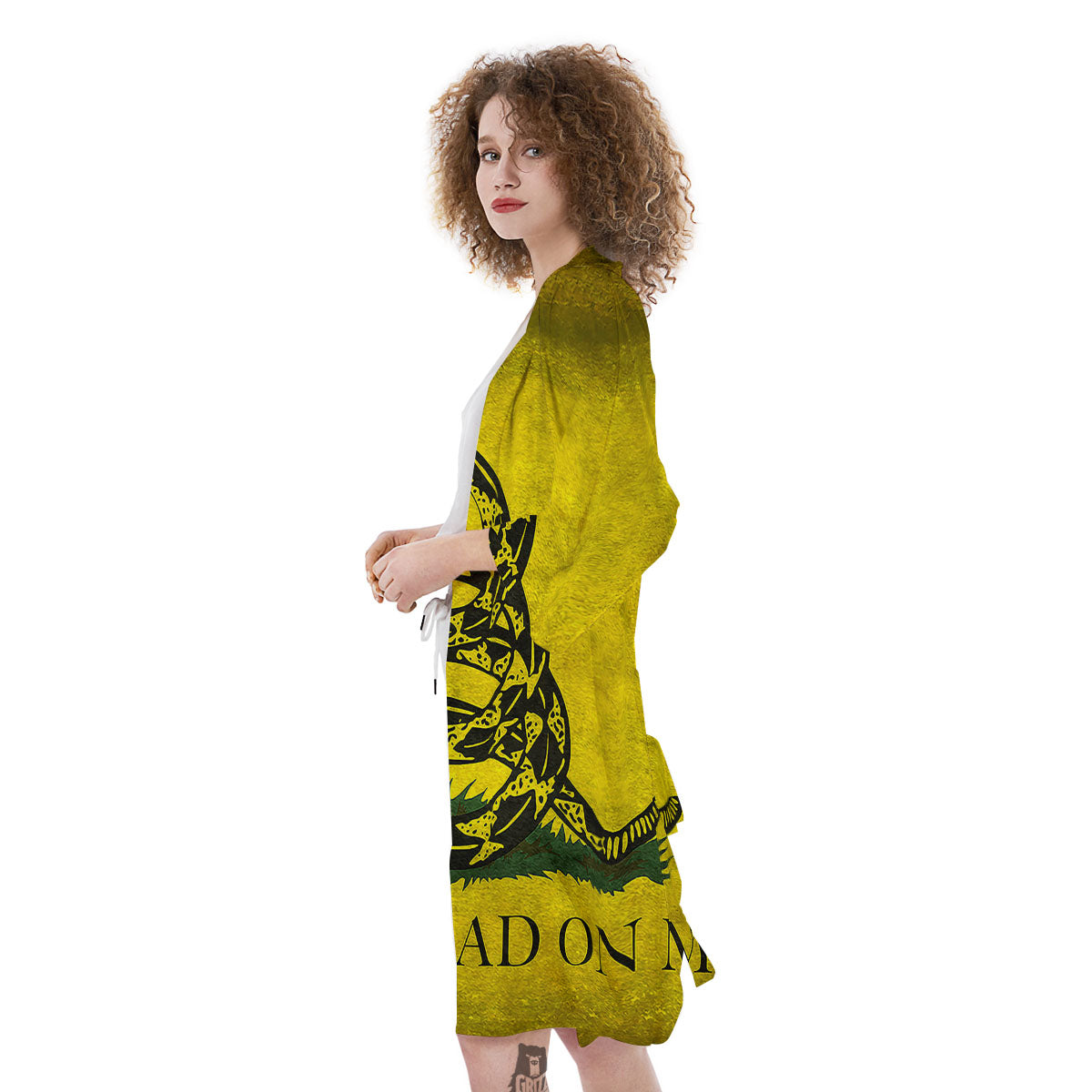 Gadsden Flag Grunge Print Kimono-grizzshop