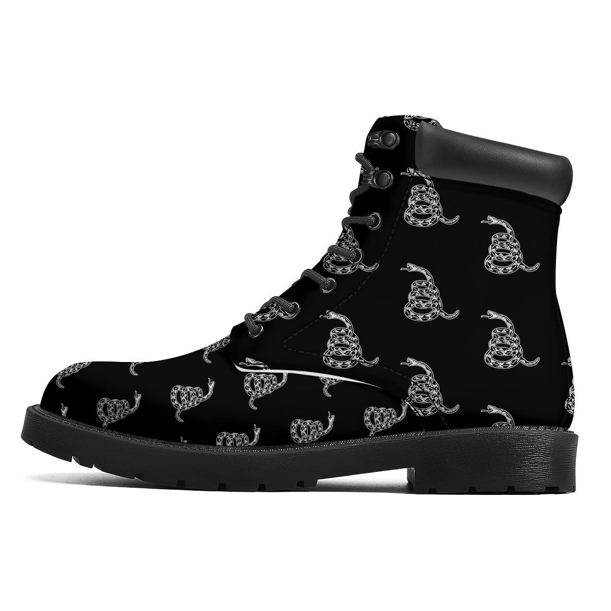 Gadsden Flag Symbol Print Pattern Boots-grizzshop