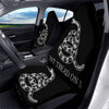 Gadsden Flag White And Black Print Car Seat Covers-grizzshop