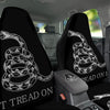 Gadsden Flag White And Black Print Car Seat Covers-grizzshop