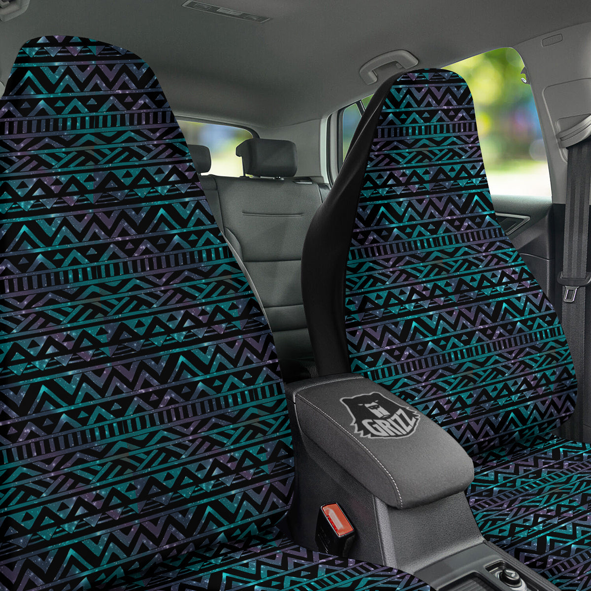 Galaxy Aztec Tribal Print Pattern Car Seat Covers-grizzshop