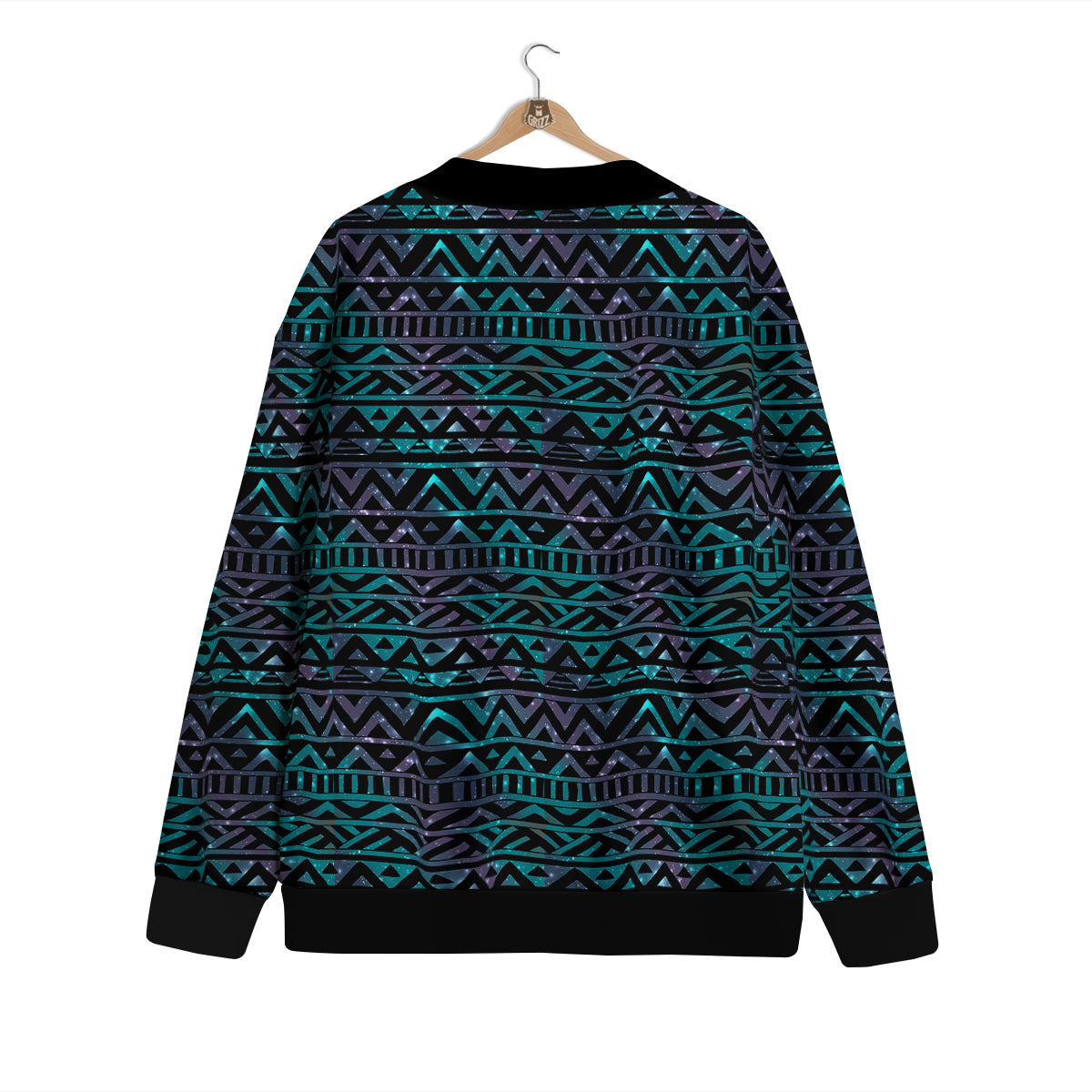 Galaxy Aztec Tribal Print Pattern Cardigan-grizzshop