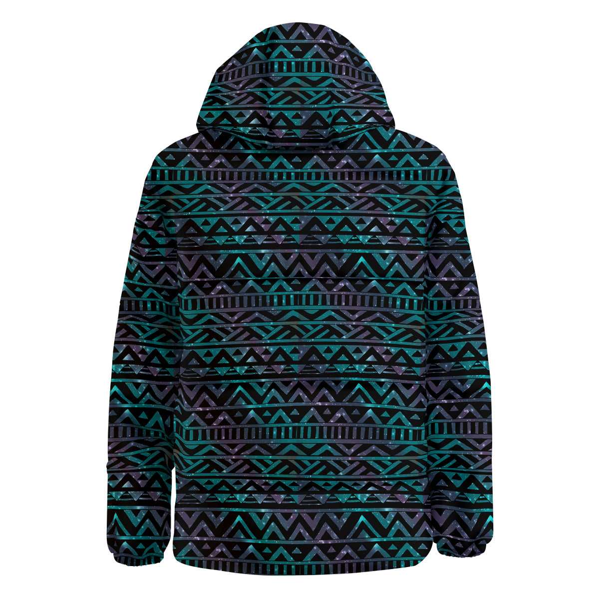 Galaxy Aztec Tribal Print Pattern Down Jacket-grizzshop