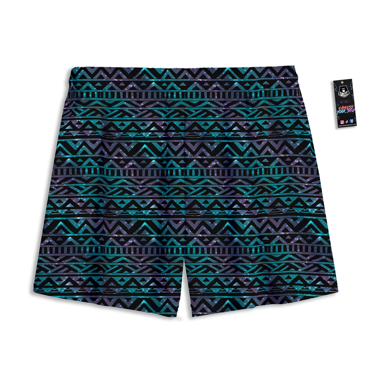Golden Retriever With Glasses Print Mesh Shorts