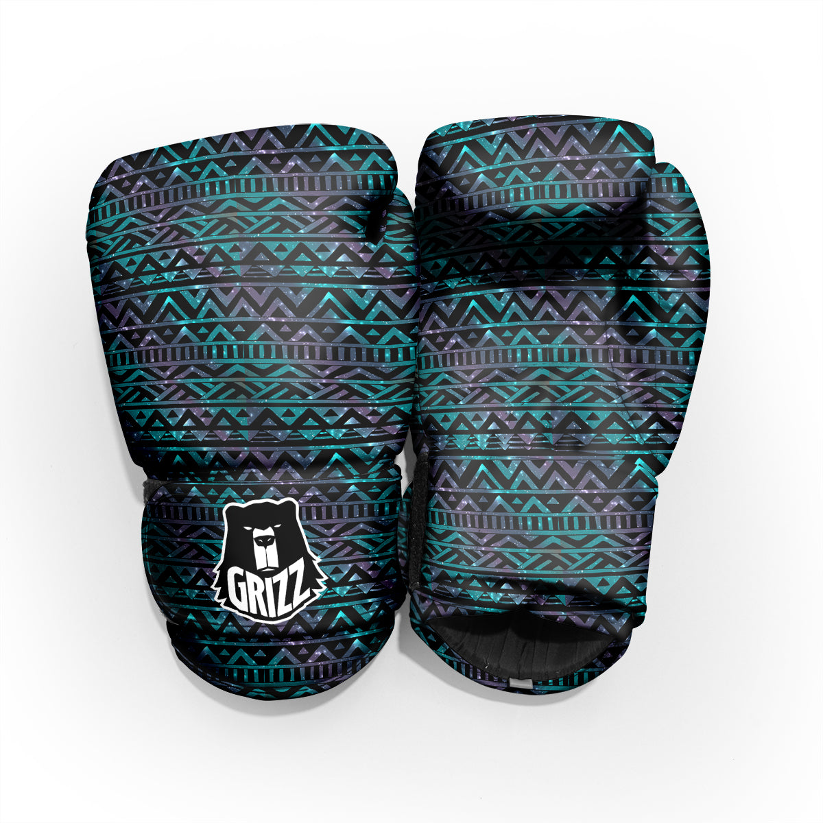 Galaxy Aztec Tribal Print Pattern Pro Boxing Glove