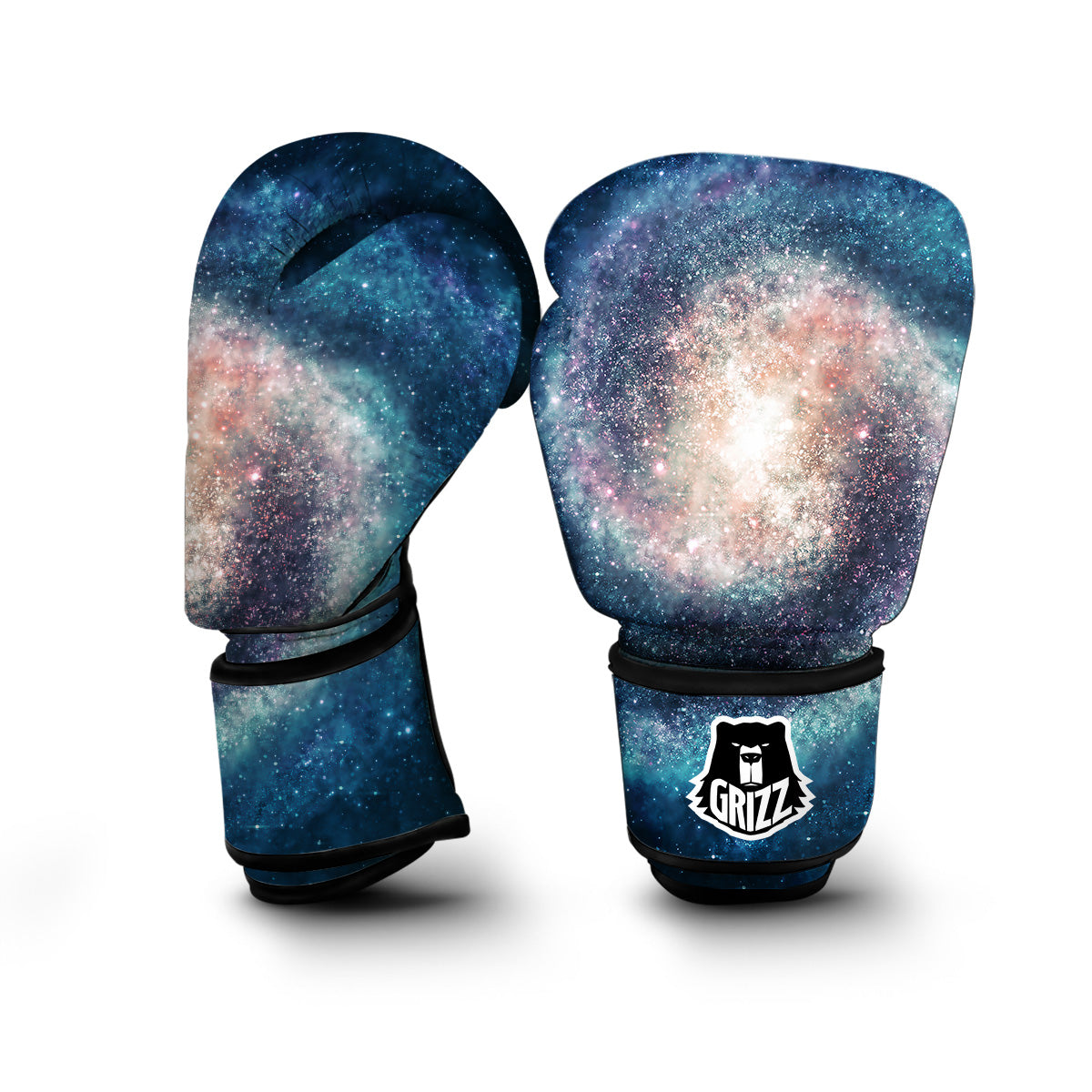 Galaxy Blue Milky Way Space Print Boxing Gloves-grizzshop