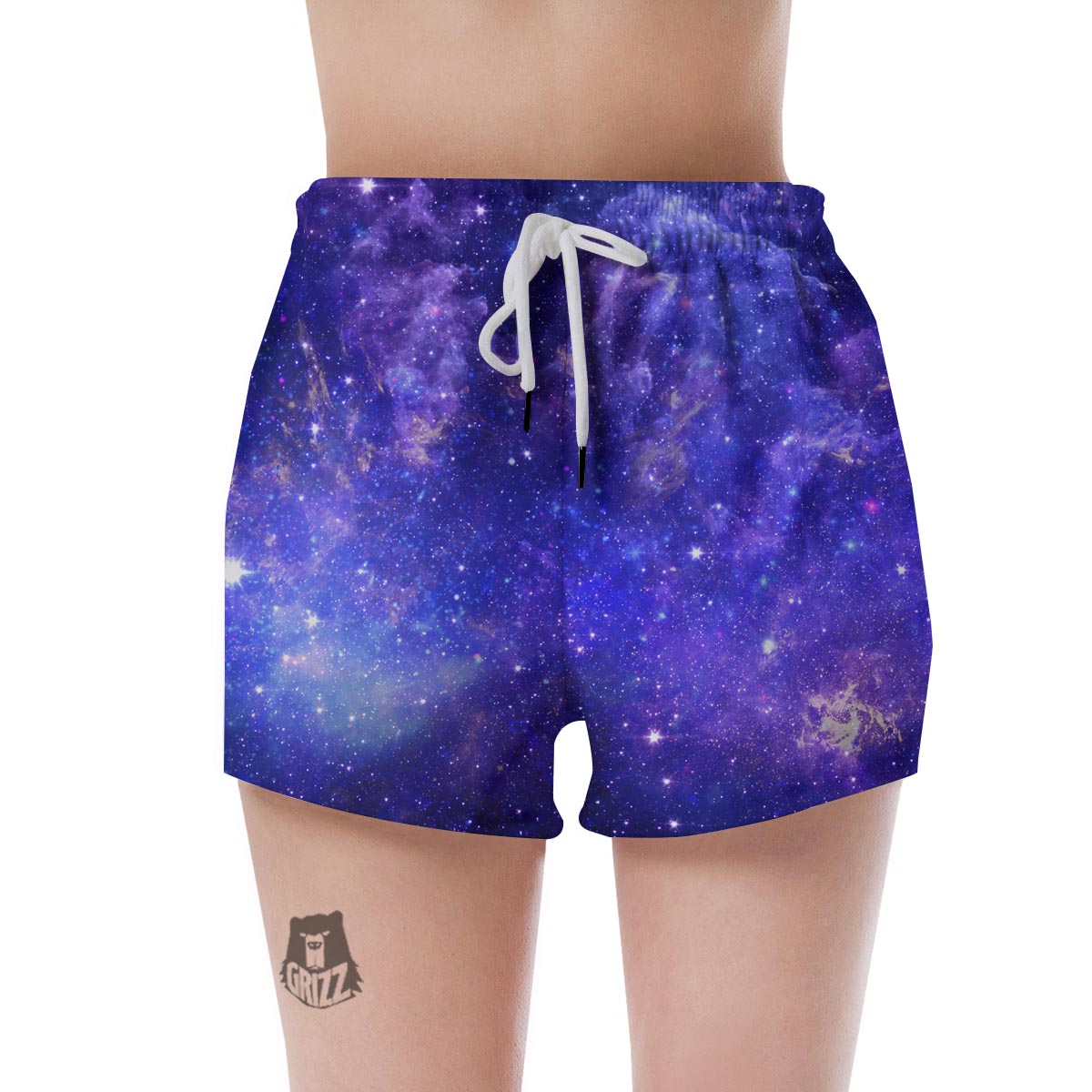 Galaxy Blue Space Women's Shorts-grizzshop