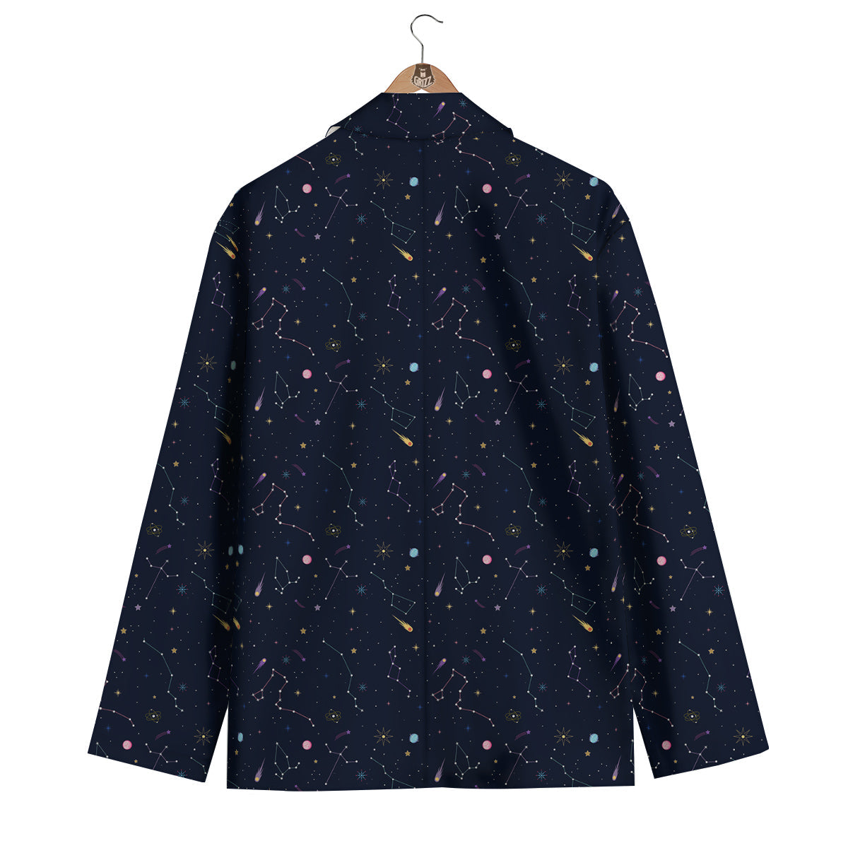 Galaxy Constellation Print Pattern Men's Blazer-grizzshop