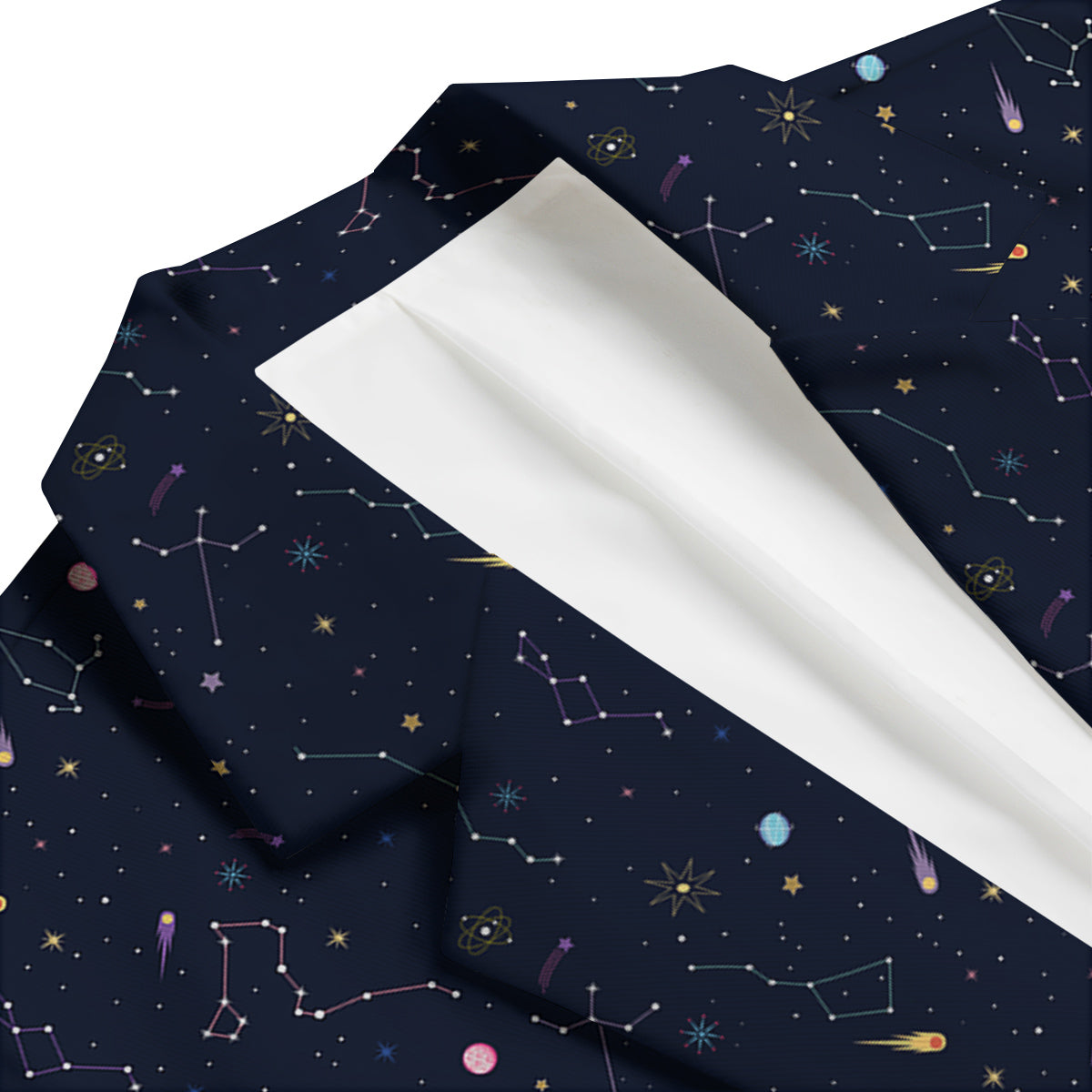 Galaxy Constellation Print Pattern Men's Blazer-grizzshop