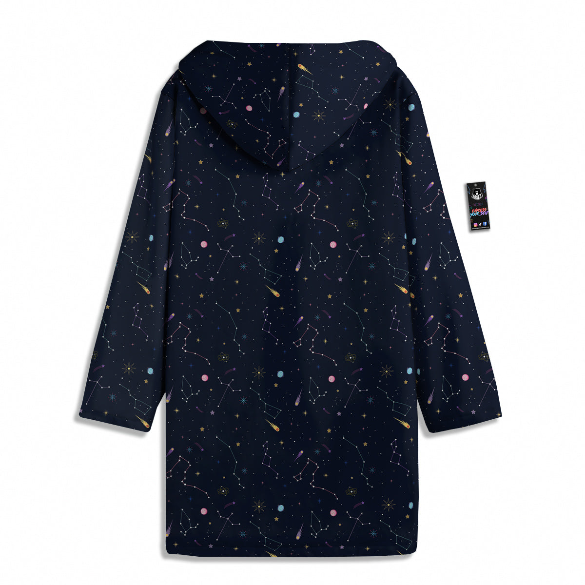 Galaxy Constellation Print Pattern Men's Windbreaker Jacket-grizzshop