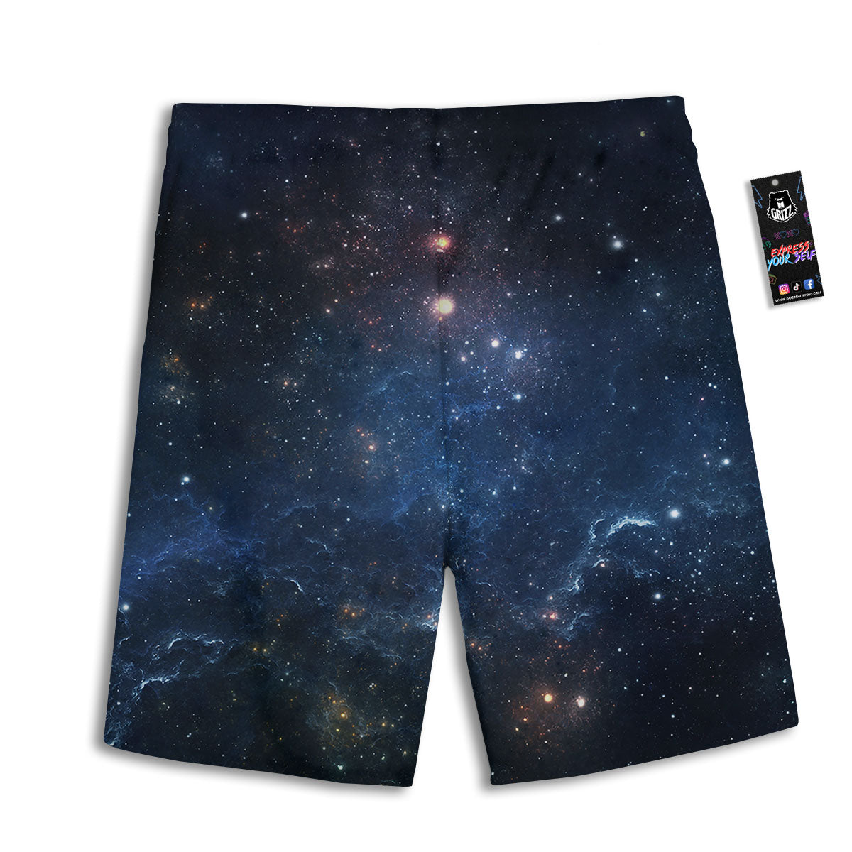 Halloween Argyle Grey And Orange Print Men's Athletic Shorts