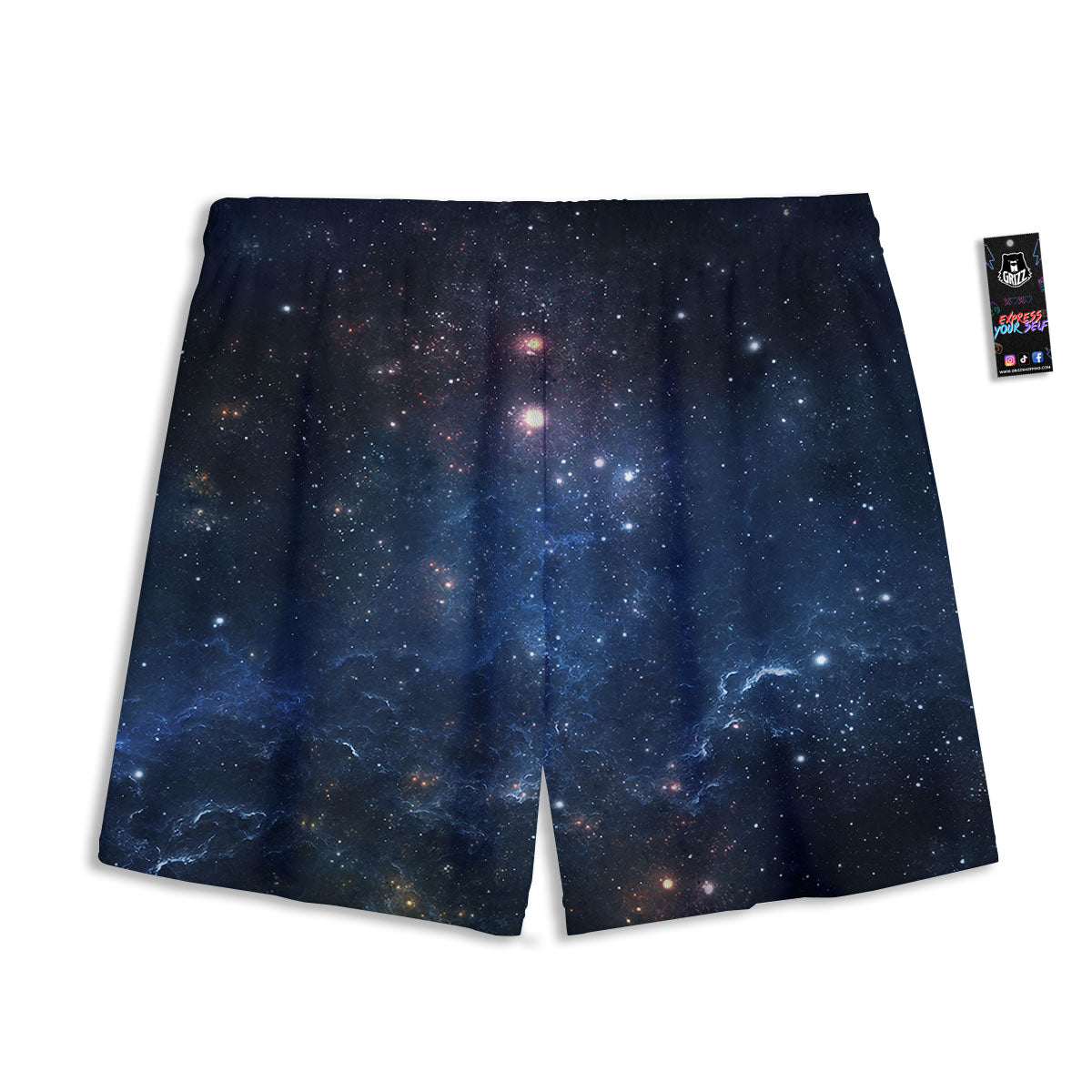 Galaxy Deep Space Dark Universe Print Mesh Shorts