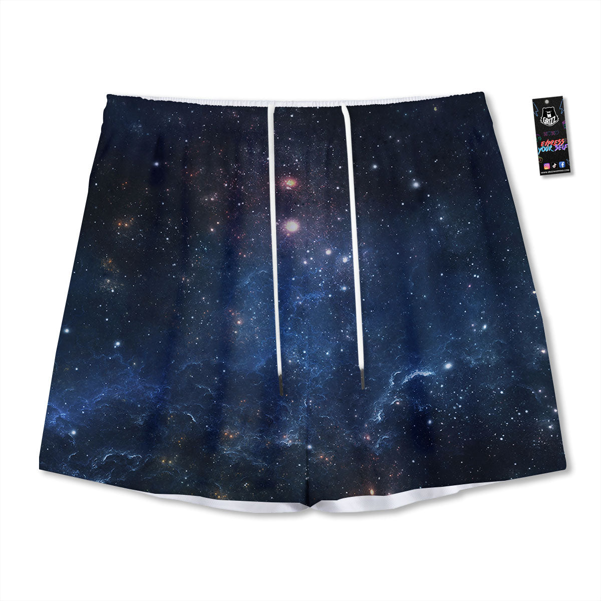 Galaxy Deep Space Dark Universe Print Mesh Shorts