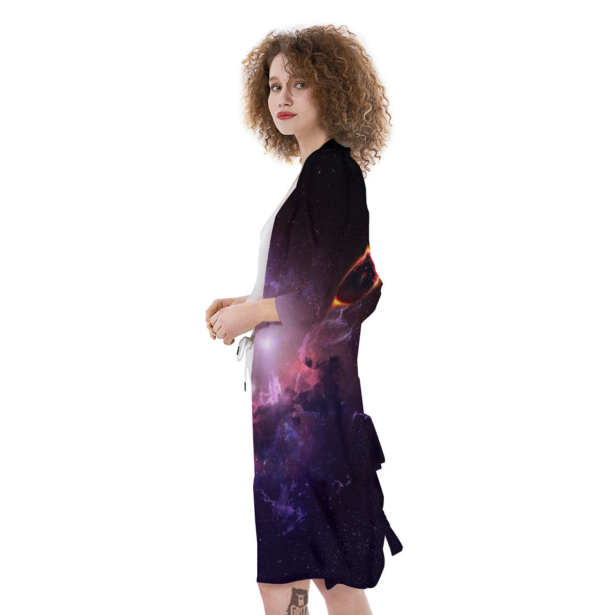Galaxy Deep Space Light Stardust Print Kimono-grizzshop