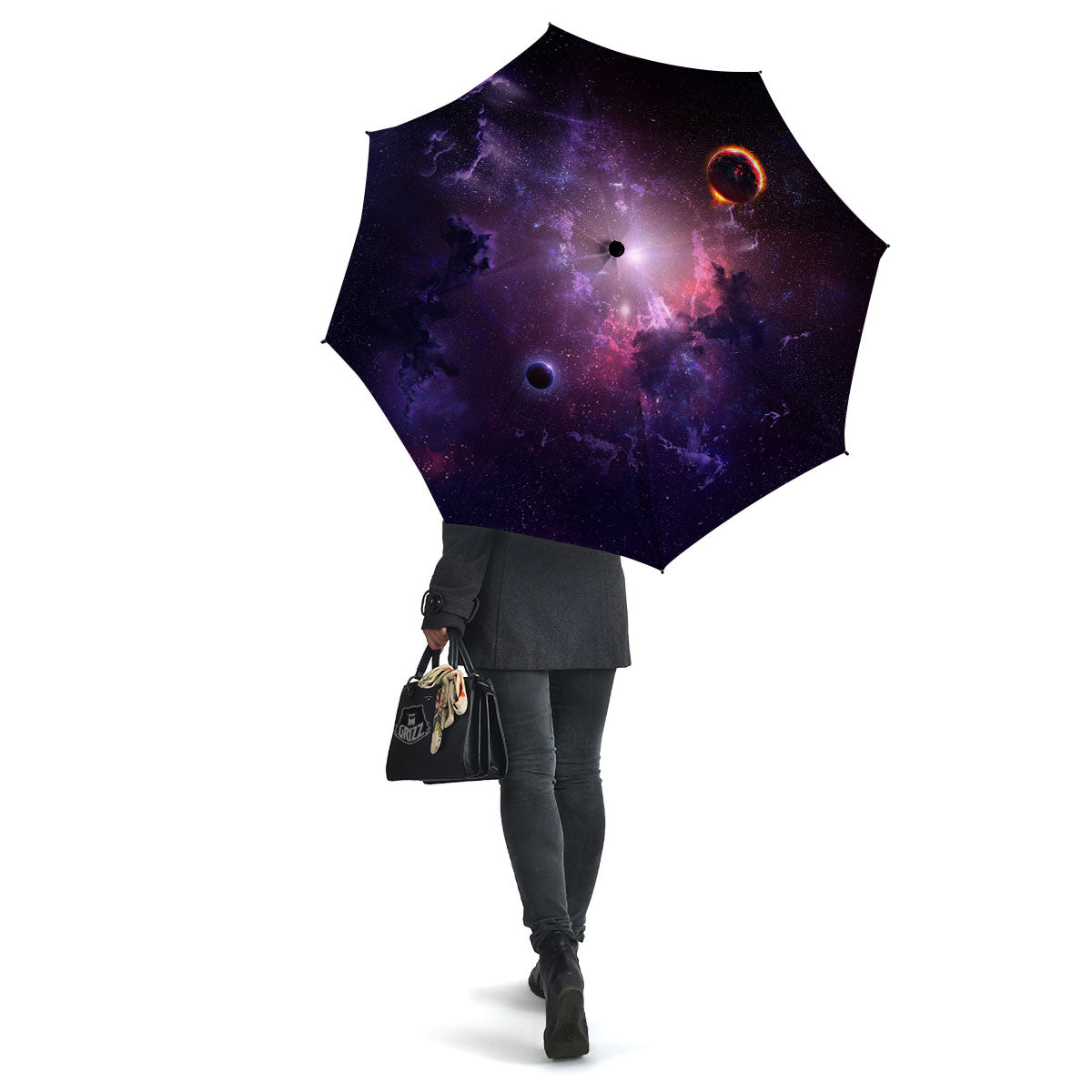Galaxy Deep Space Light Stardust Print Umbrella-grizzshop