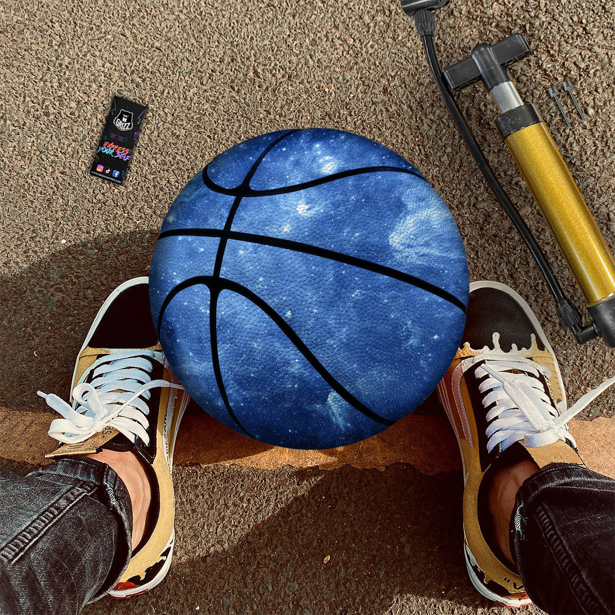 Galaxy Deep Space Nebula Universe Print Basketball