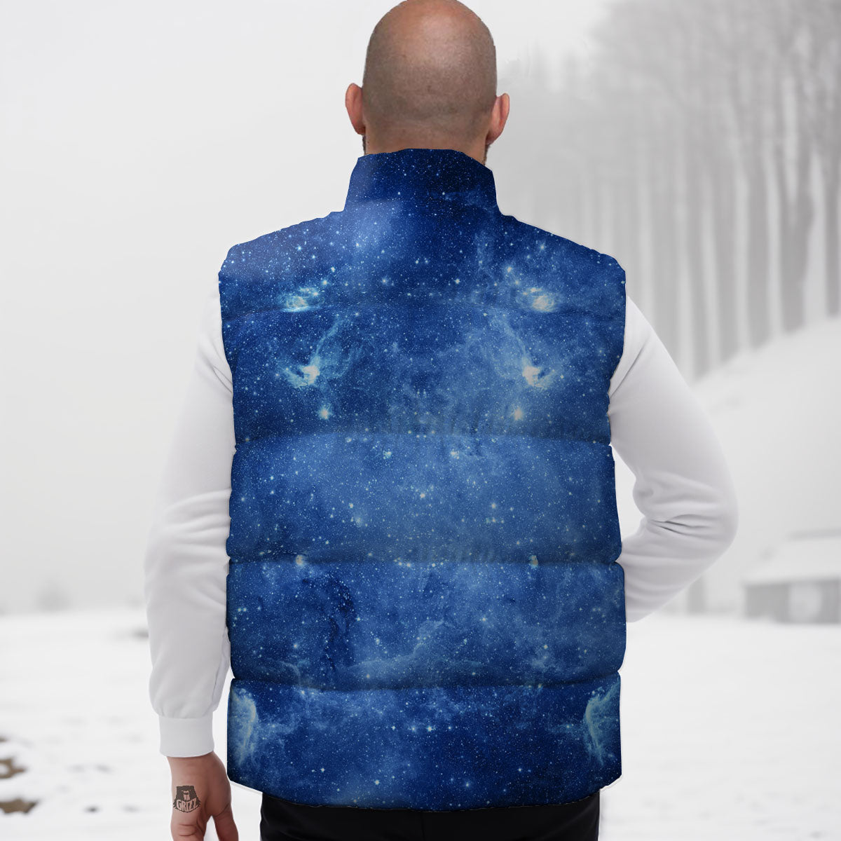 Galaxy Deep Space Nebula Universe Print Down Vest