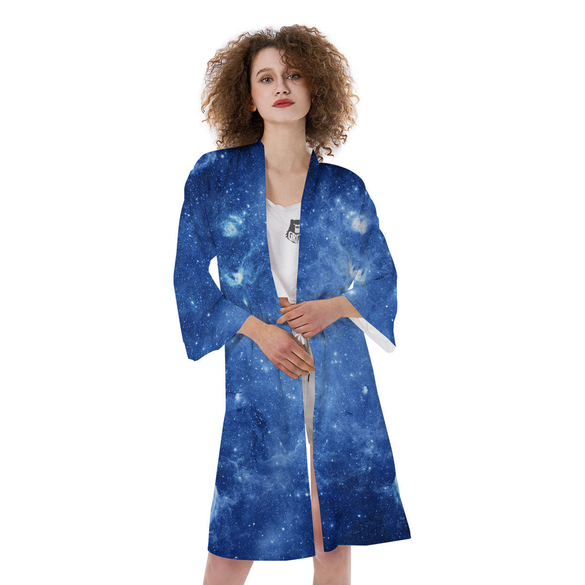 Galaxy Deep Space Nebula Universe Print Kimono-grizzshop