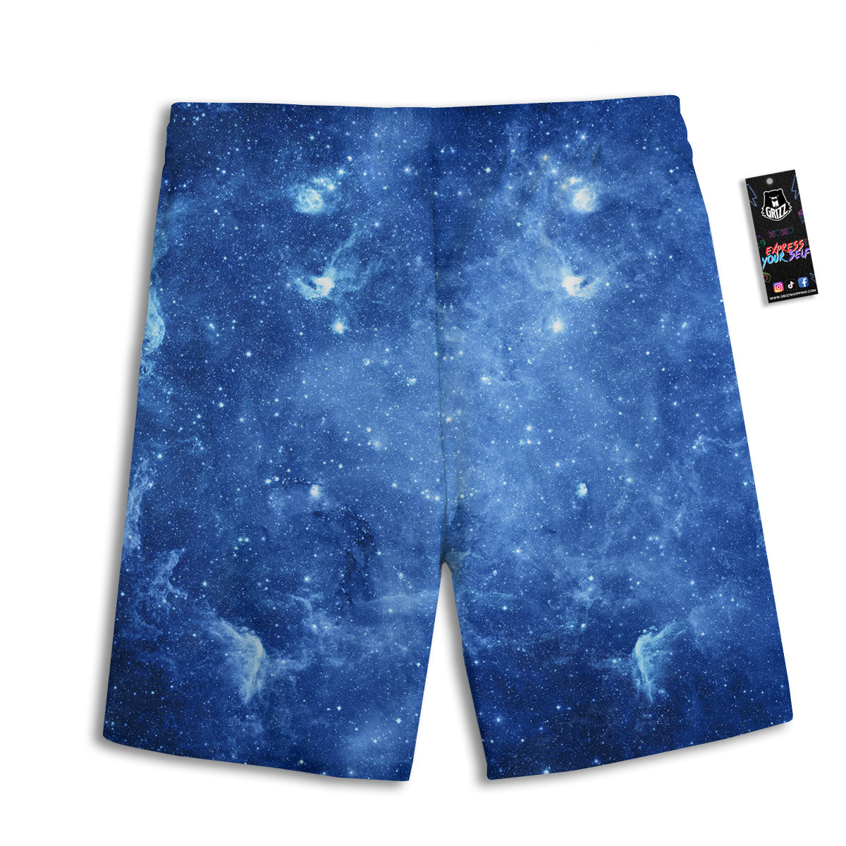 Galaxy Deep Space Nebula Universe Print Men's Athletic Shorts