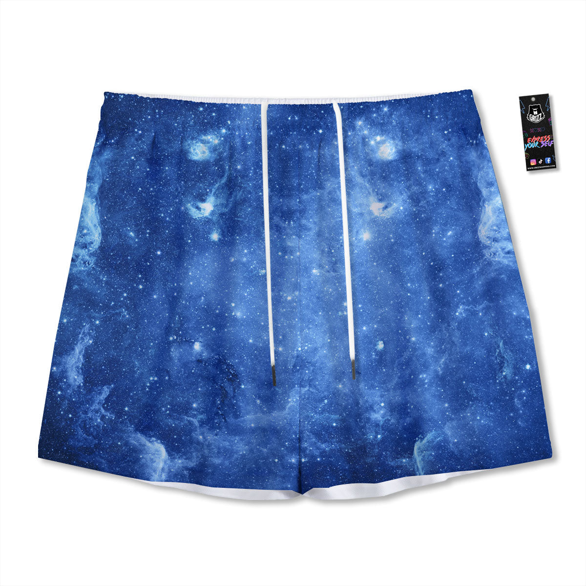 Galaxy Deep Space Nebula Universe Print Mesh Shorts