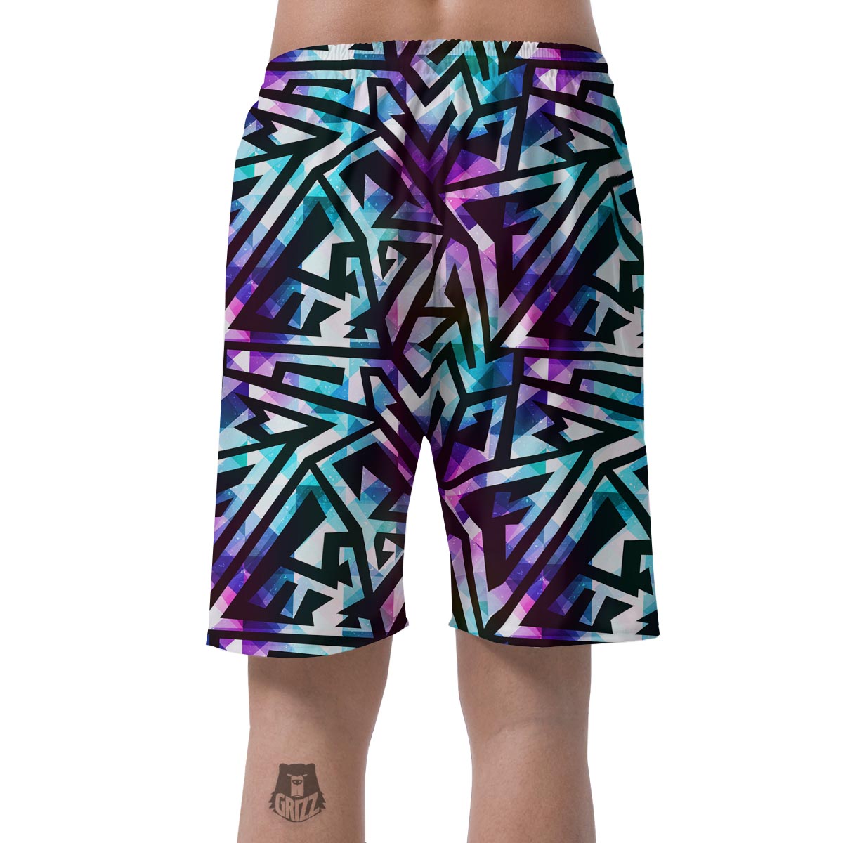 Galaxy Geometric Men's Shorts-grizzshop