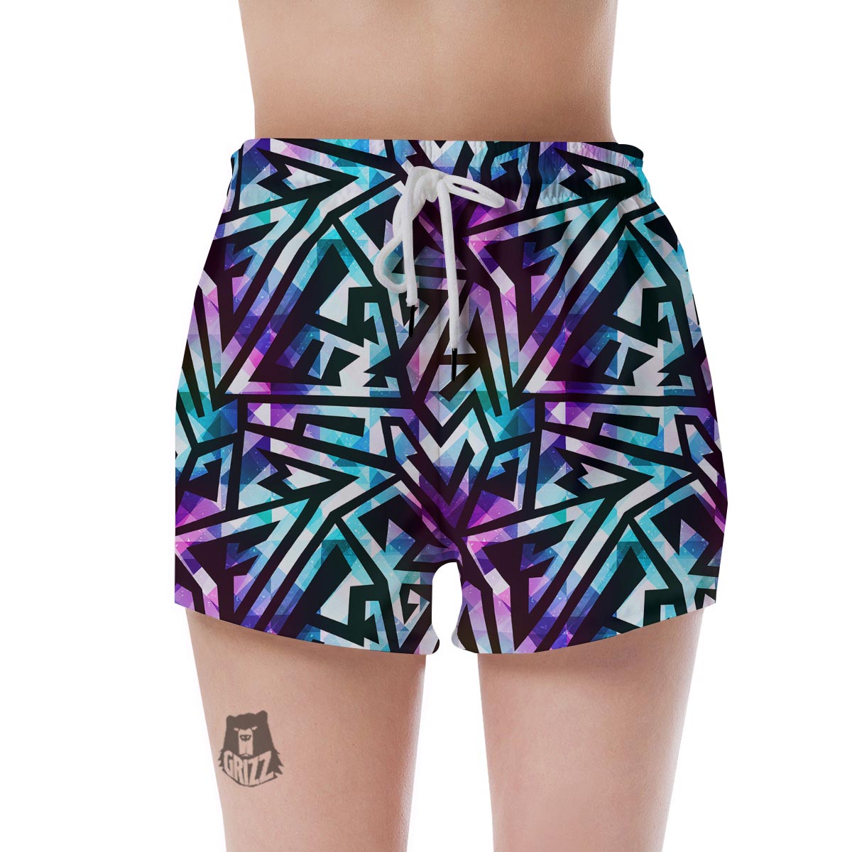 Galaxy Geometric Women's Shorts-grizzshop