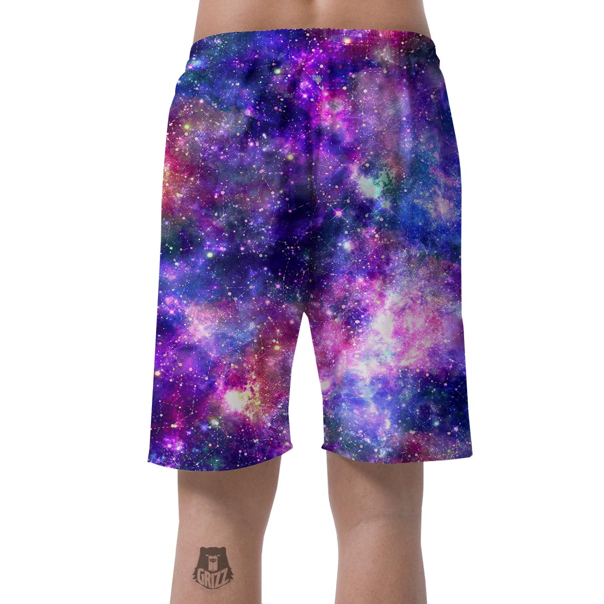 Galaxy Night Print Men's Shorts-grizzshop