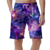 Galaxy Night Print Men's Shorts-grizzshop