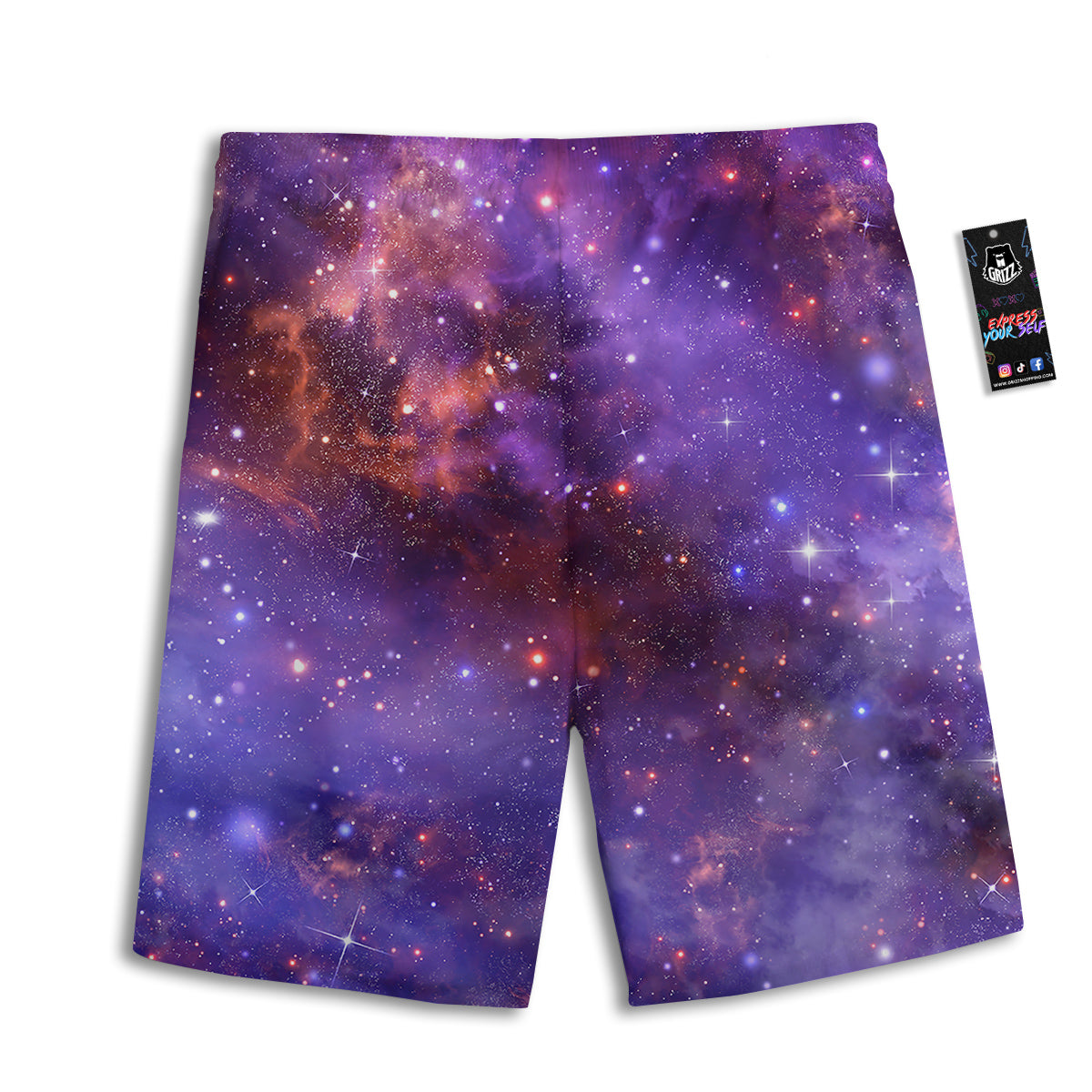 Halloween Argyle Orange Print Pattern Men's Athletic Shorts