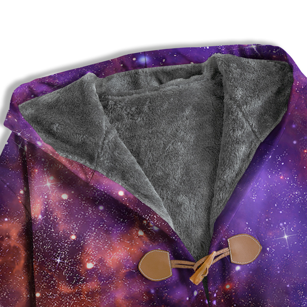 Galaxy Outer Space Dark Purple Print Men's Windbreaker Jacket-grizzshop