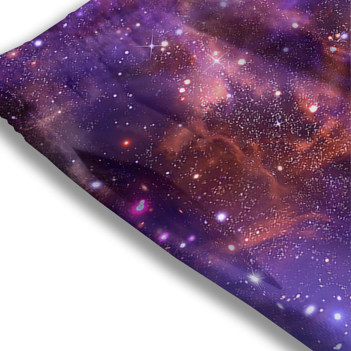 Galaxy Outer Space Dark Purple Print Mesh Shorts