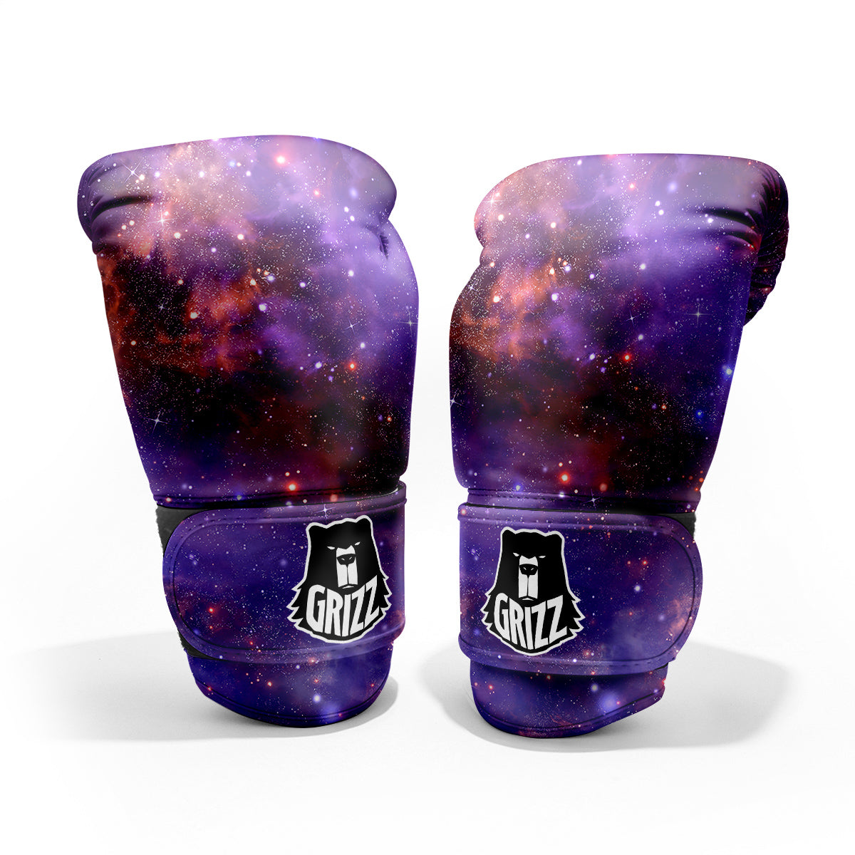 Galaxy Outer Space Dark Purple Print Pro Boxing Glove