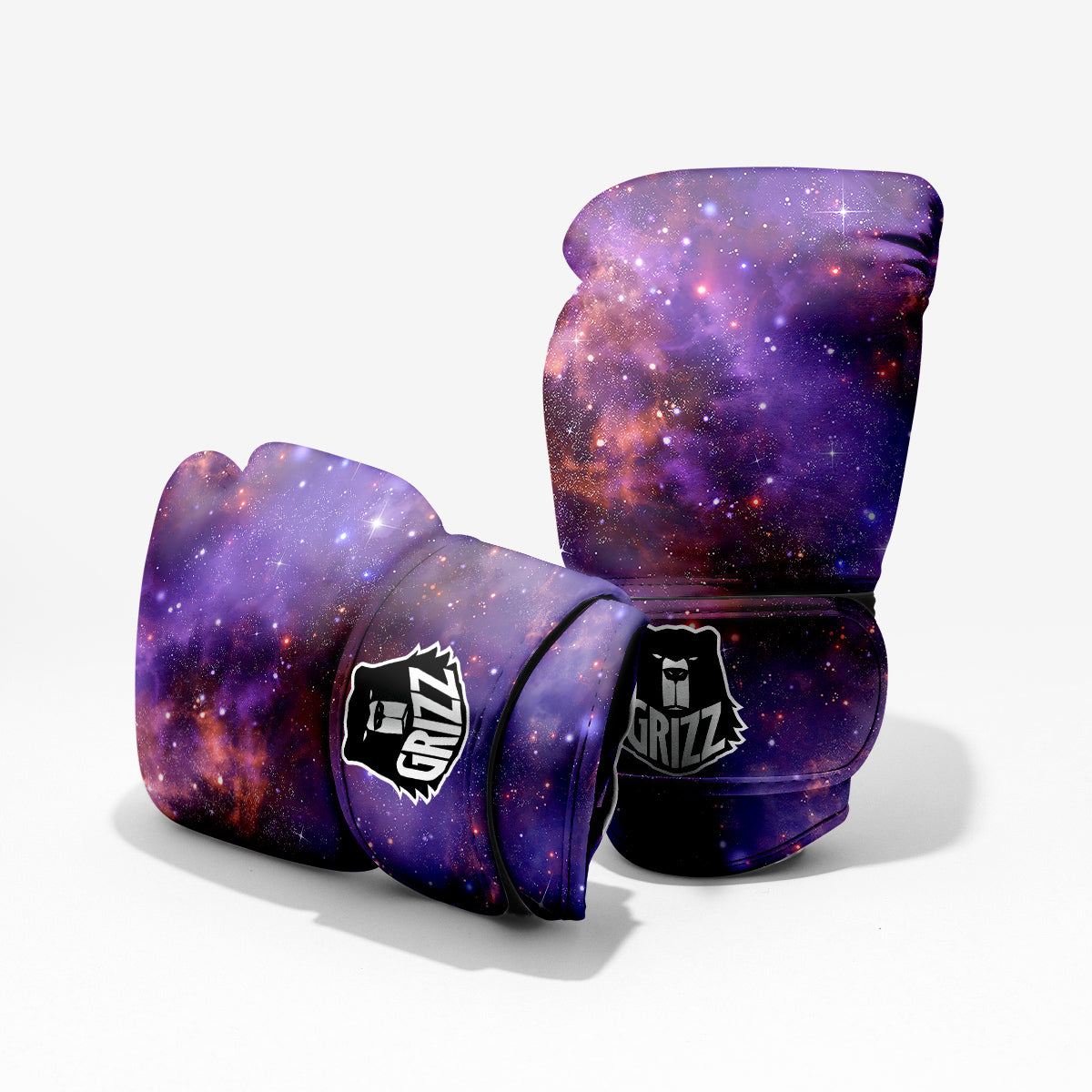 Galaxy Outer Space Dark Purple Print Pro Boxing Glove