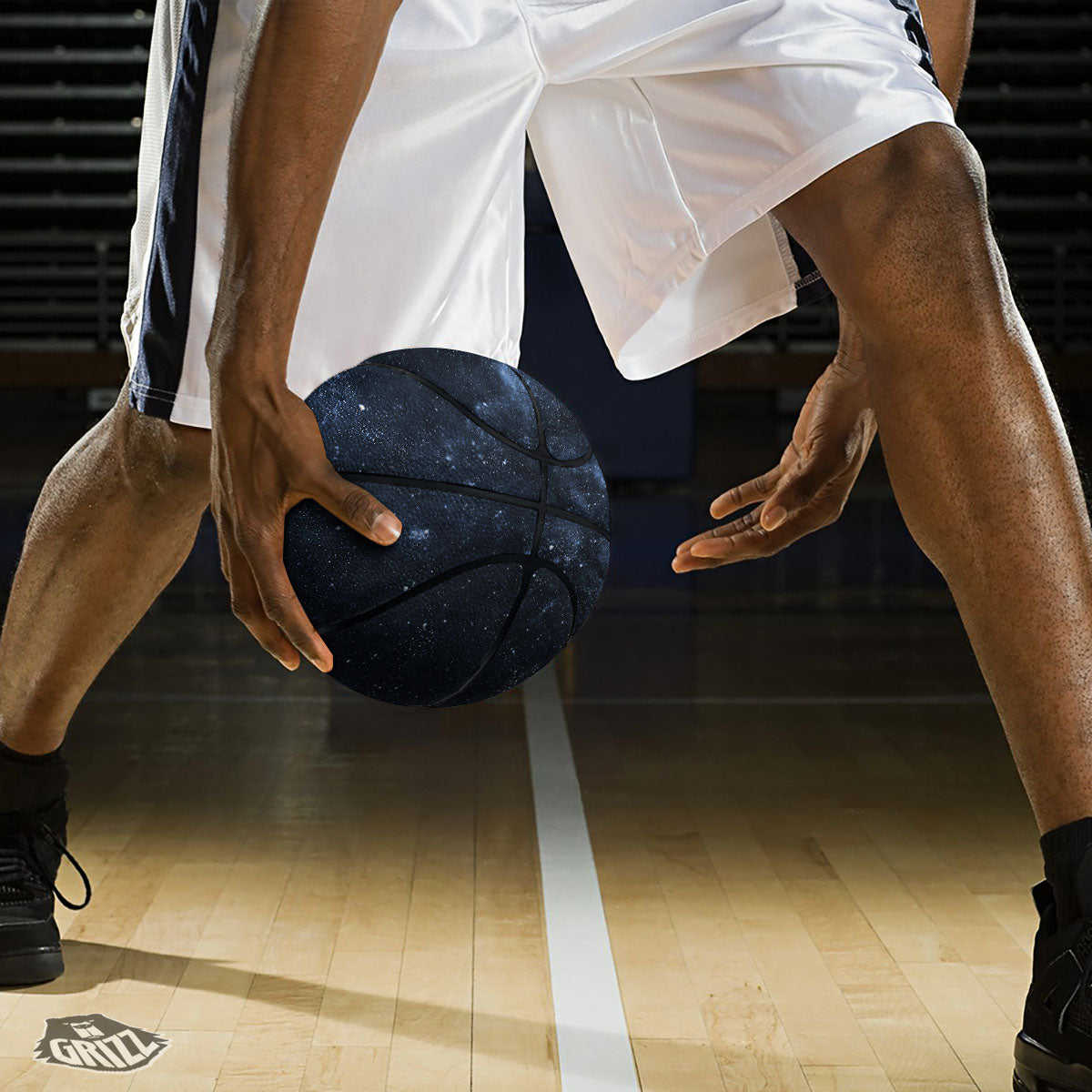 Halloween Black And Orange Print Pattern Basketball