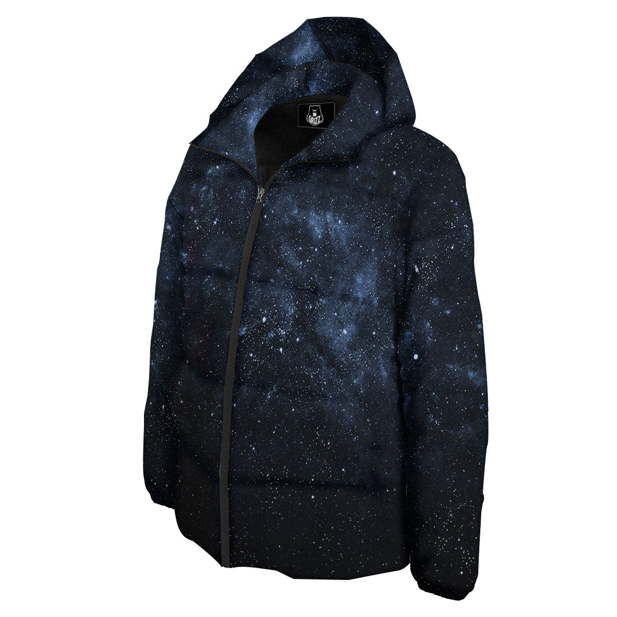 Galaxy Outer Space Dark Universe Print Down Jacket-grizzshop