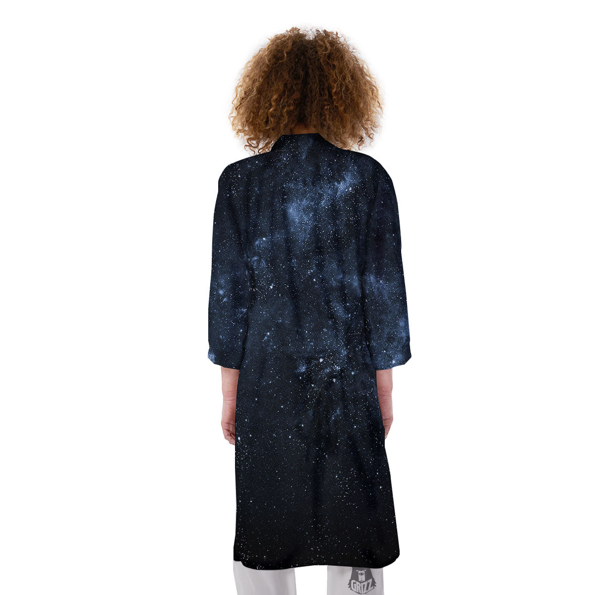 Galaxy Outer Space Dark Universe Print Kimono-grizzshop