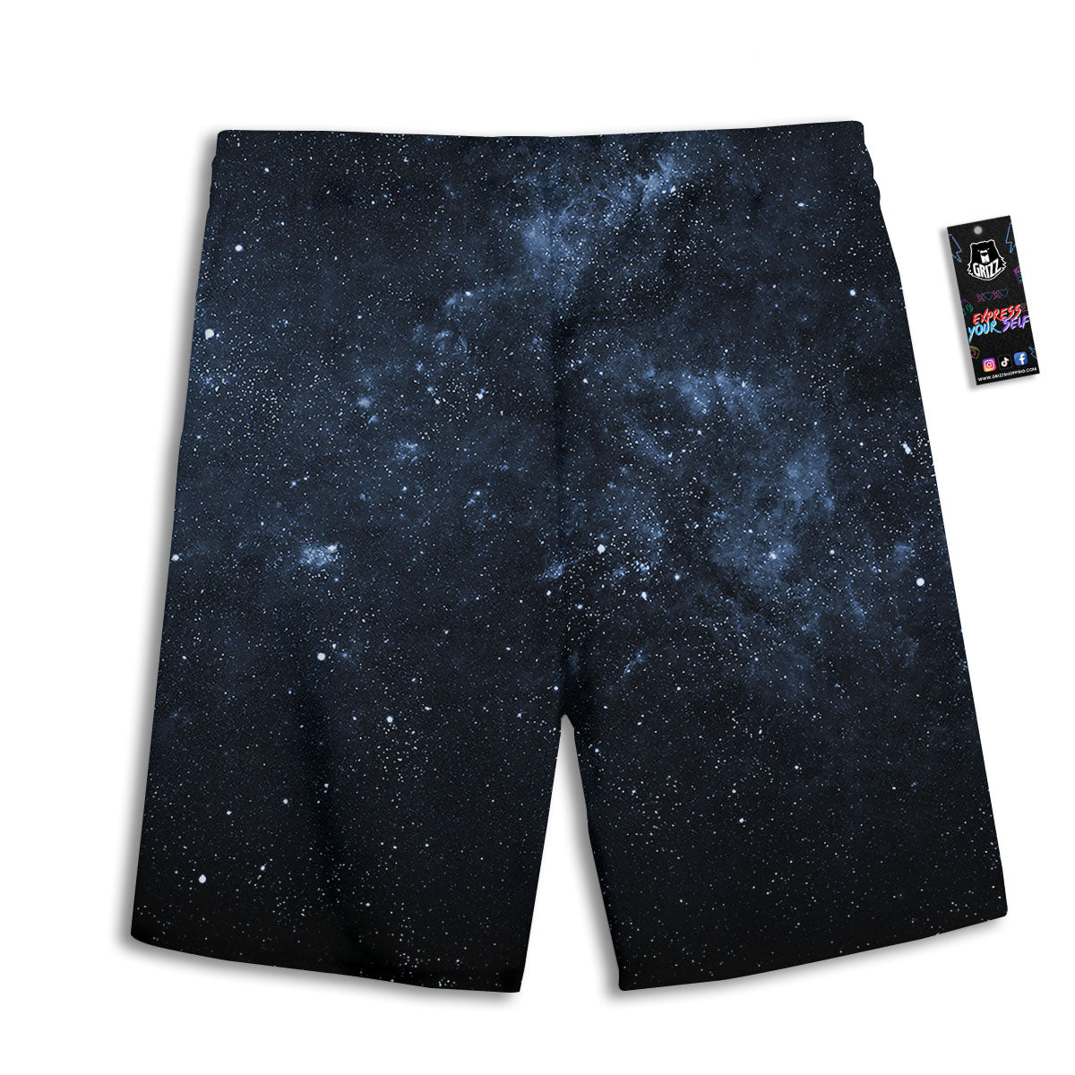 Halloween Black And Orange Print Pattern Men's Athletic Shorts