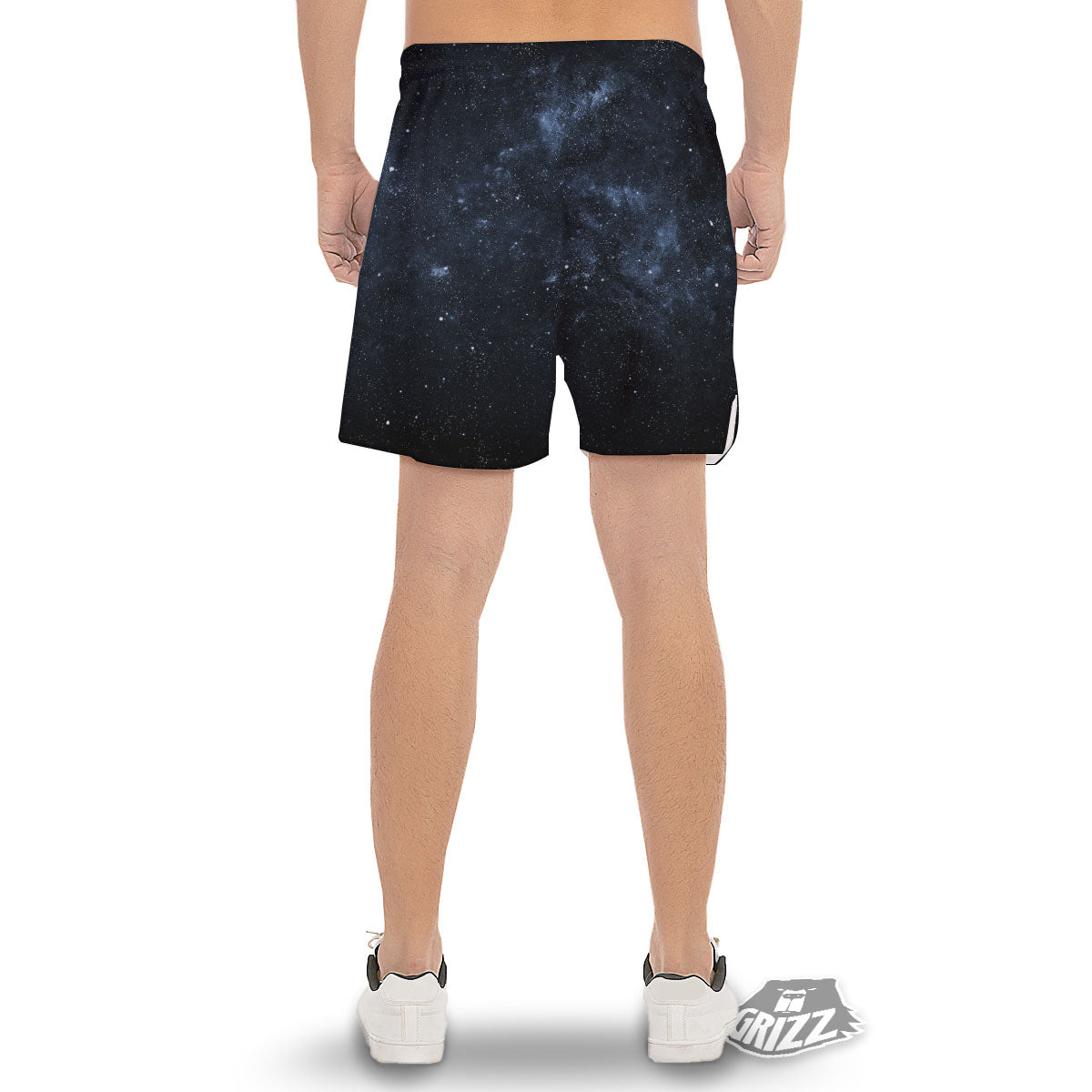 Galaxy Outer Space Dark Universe Print Men's Gym Shorts-grizzshop