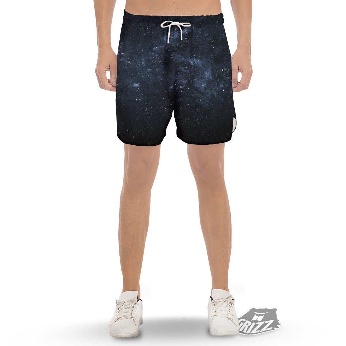 Galaxy Outer Space Dark Universe Print Men's Gym Shorts-grizzshop