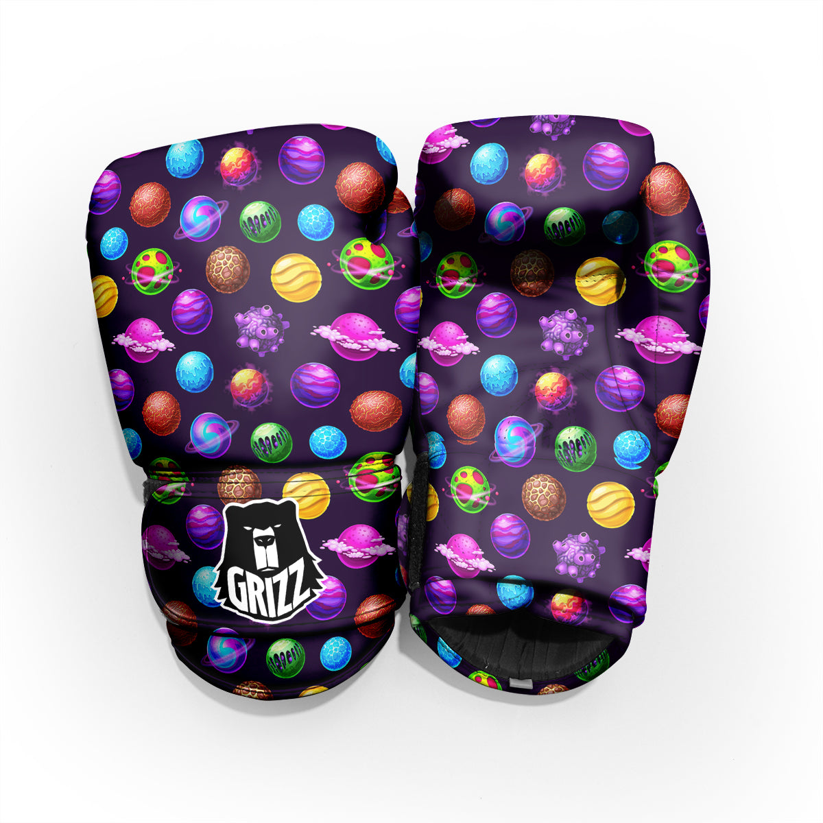 Galaxy Planets And Space Stars Colorful Print Pattern Pro Boxing Glove