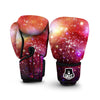 Galaxy Red Stardust Space Print Boxing Gloves-grizzshop