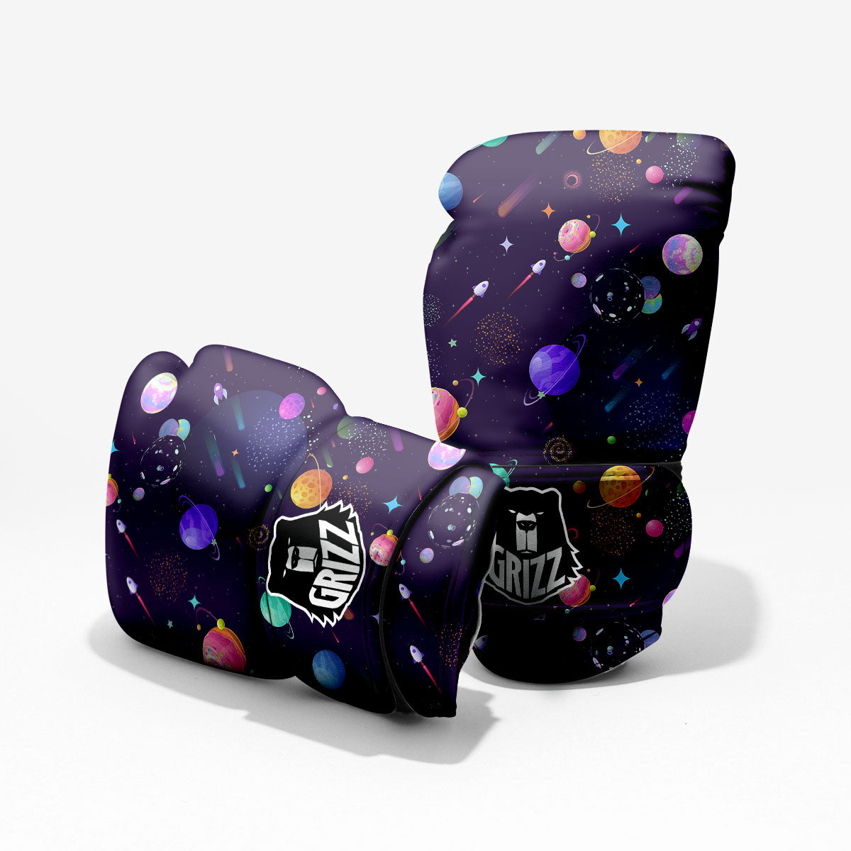 Galaxy Space Abstract Cartoon Print Pro Boxing Glove