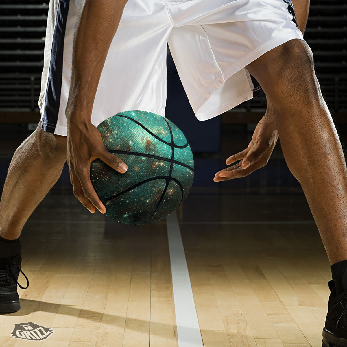 Galaxy Space Abstract Cloud Nebula Print Basketball