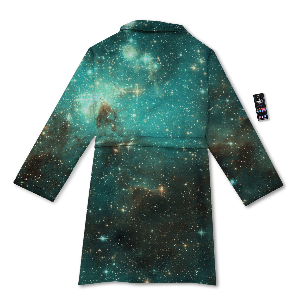 Galaxy Space Abstract Cloud Nebula Print Bathrobe-grizzshop