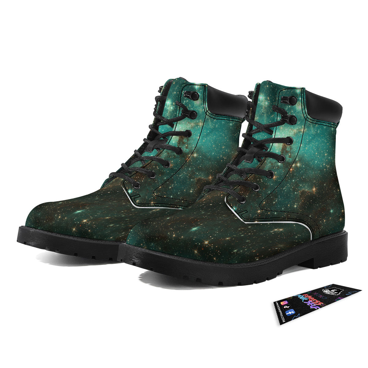 Galaxy Space Abstract Cloud Nebula Print Boots-grizzshop