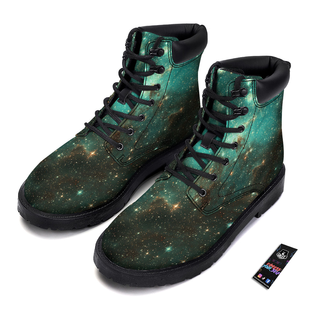 Galaxy Space Abstract Cloud Nebula Print Boots-grizzshop