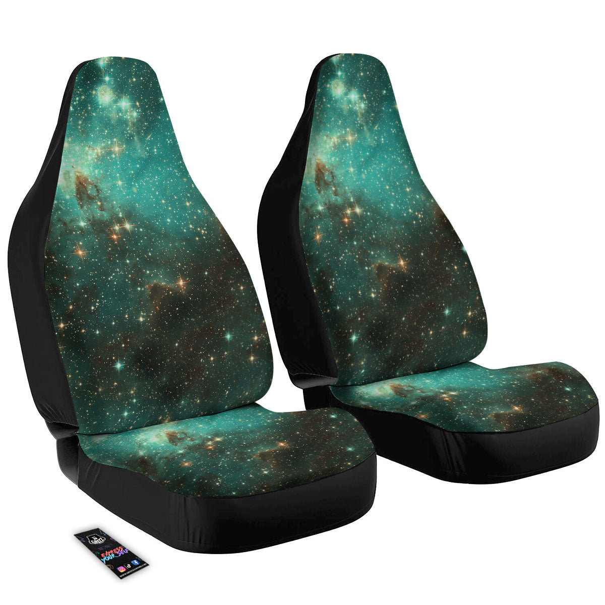 Galaxy Space Abstract Cloud Nebula Print Car Seat Covers-grizzshop